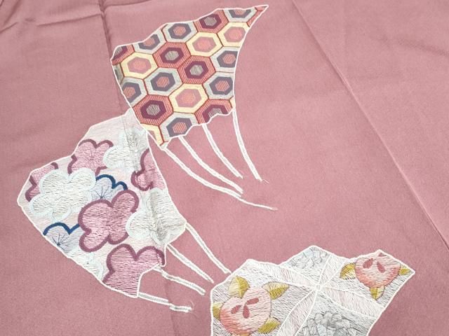 平和屋着物▽訪問着 総刺繍 扇面亀甲花文 正絹 逸品 CABB6826th - メルカリ