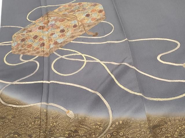 平和屋着物▽中国三大刺繍 スワトウ相良刺繍 総刺繍 豪華振袖 文箱花文