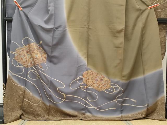 平和屋着物▽中国三大刺繍 スワトウ相良刺繍 総刺繍 豪華振袖 文箱花文