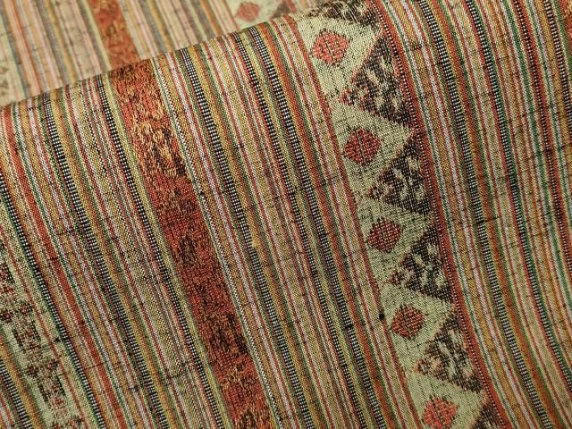 平和屋着物□上質な紬 幾何学間道 正絹 逸品 CAAZ5822ev - メルカリ