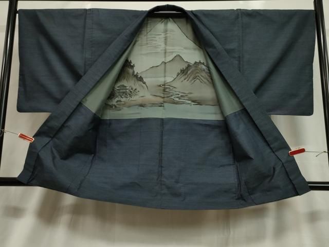 平和屋着物□男性 本場大島紬 アンサンブル 80亀甲 総詰め 大津萬吉作