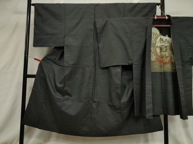 平和屋着物□男性 本場大島紬 アンサンブル 格子 正絹 逸品 CABB7284dy