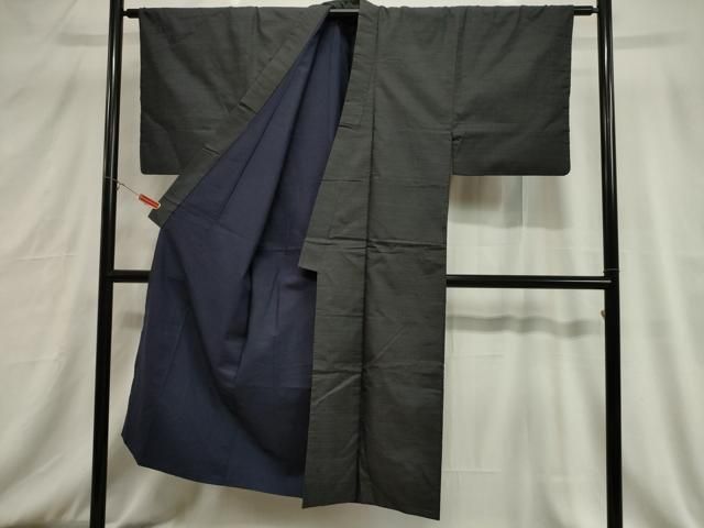 平和屋着物□男性 本場大島紬 アンサンブル 格子 正絹 逸品 CABB7284dy