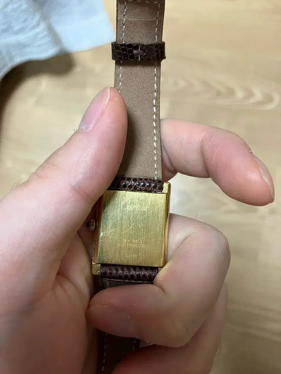  ヴィンテージ カルティエ タンク LM サイズ 自動巻き時計 腕時計(アナログ)