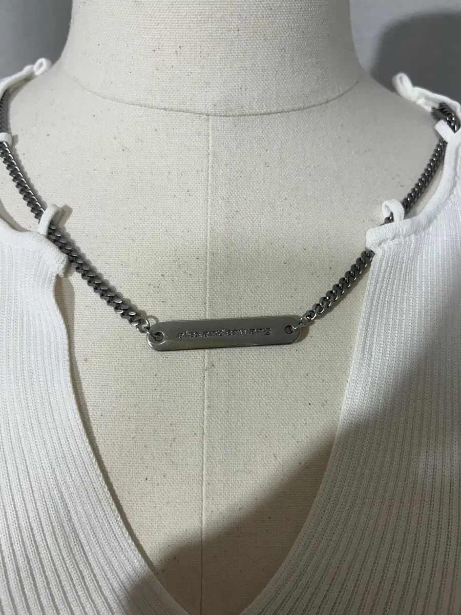 Alexander Wang Vネック チェーン 半袖 ニット -未着用 み-