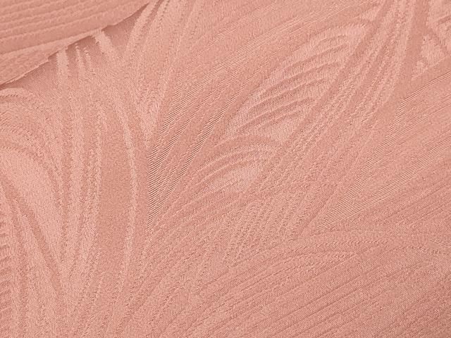 平和屋着物□上質な色無地 草木地紋 紅梅色 正絹 逸品 CABB7312dy