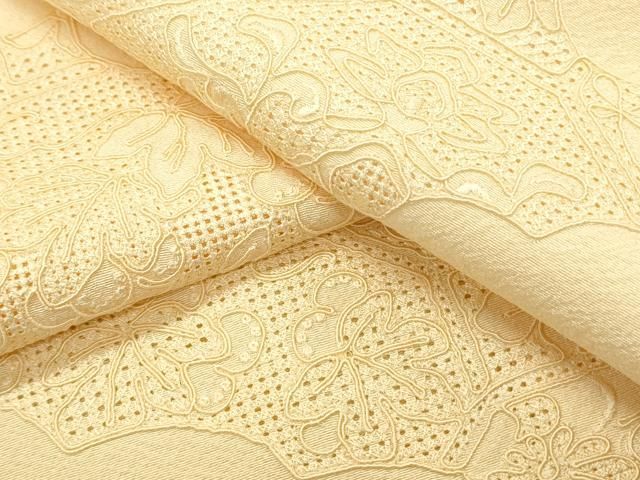 平和屋着物▽中国三大刺繍 スワトウ刺繍 総刺繍 無地絵羽訪問着 雲重ね