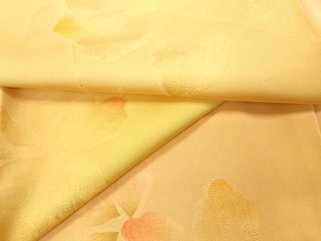 平和屋着物▽上質な小紋 地紋起こし 枝花 暈し染 正絹 逸品 DAAZ6798fe