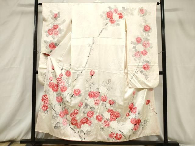 平和屋着物□豪華振袖 手描き 枝花文 正絹 逸品 CABB7322dy - メルカリ