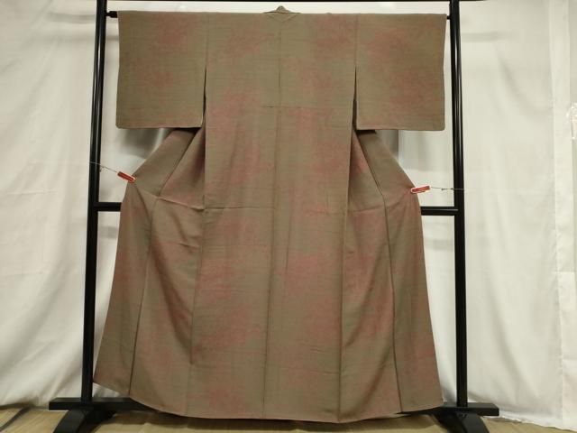 平和屋着物□上質な小紋 流水草花文 やまと誂製 正絹 逸品 CABB7326dy