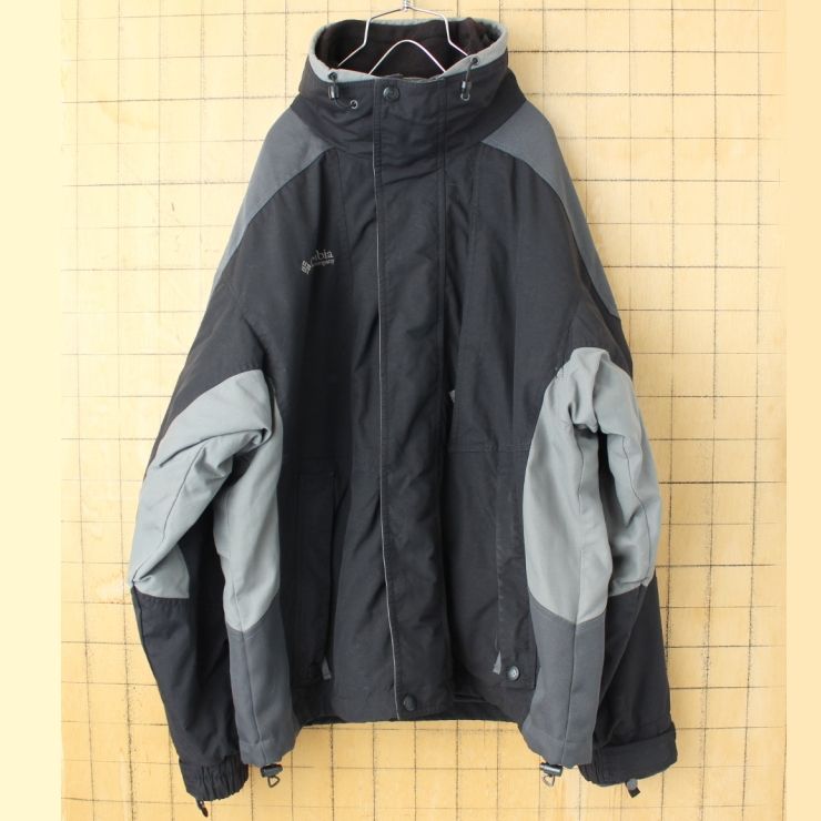 90s 00s USA Columbia 3WAY ジップアップナイロンジャケット フリース
