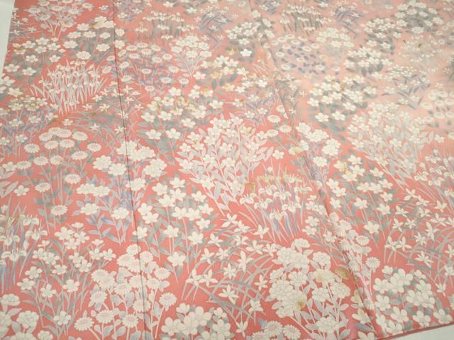 平和屋着物□訪問着 草花文 暈し染め 正絹 逸品 CABB1804ou - メルカリ