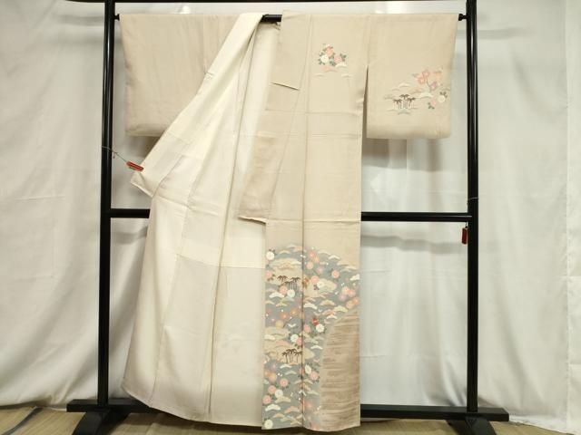 平和屋着物□訪問着 刺繍 松竹梅 金彩 正絹 逸品 CABB7353dy - メルカリ