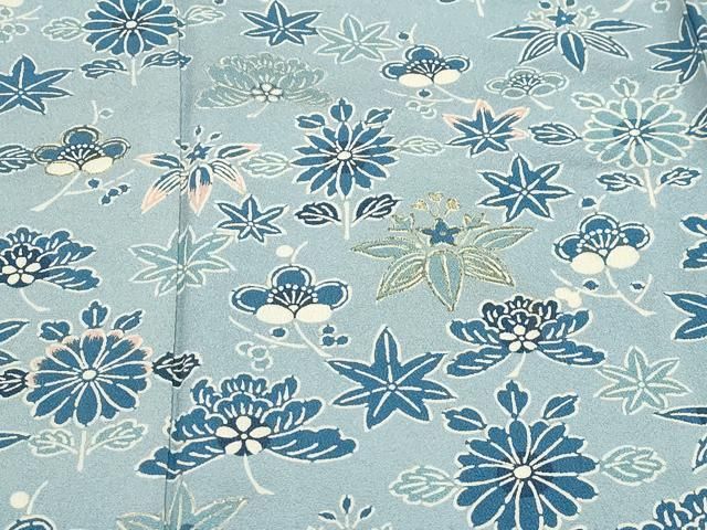 平和屋着物□訪問着 草花文 暈し染め 金銀彩 正絹 逸品 CABB7355dy