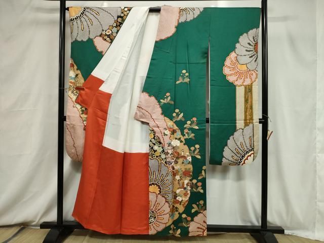 平和屋着物□豪華振袖 雪輪花鳥文 金彩 正絹 逸品 CABB7374dy - メルカリ