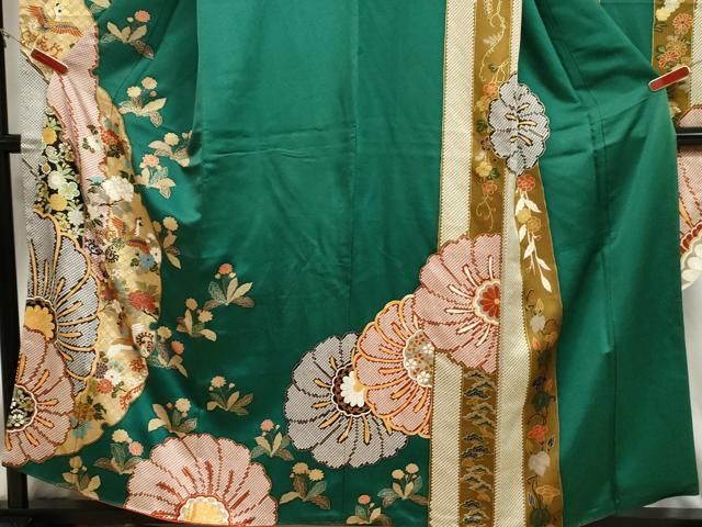 平和屋着物□豪華振袖 雪輪花鳥文 金彩 正絹 逸品 CABB7374dy - メルカリ