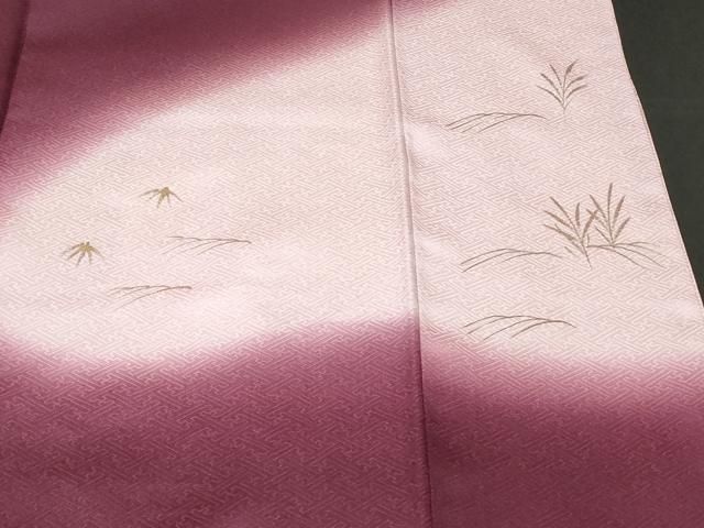 平和屋着物□訪問着 刺繍 枝花風景文 暈し染め 金彩 正絹 逸品