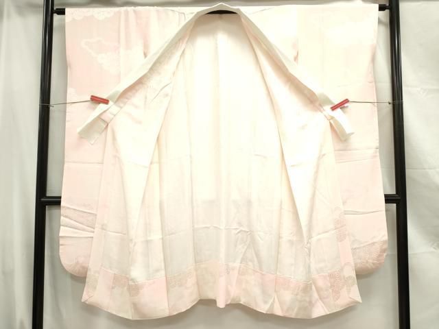 平和屋着物□振袖用長襦袢 袷 舞菊雲地紋 暈し染め 正絹 逸品