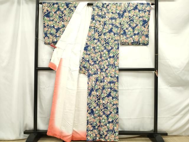 平和屋着物□上質な小紋 南天枝椿文 正絹 逸品 DAAZ3296ob - メルカリ