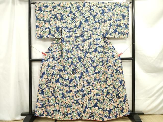 平和屋着物□上質な小紋 南天枝椿文 正絹 逸品 DAAZ3296ob - メルカリ