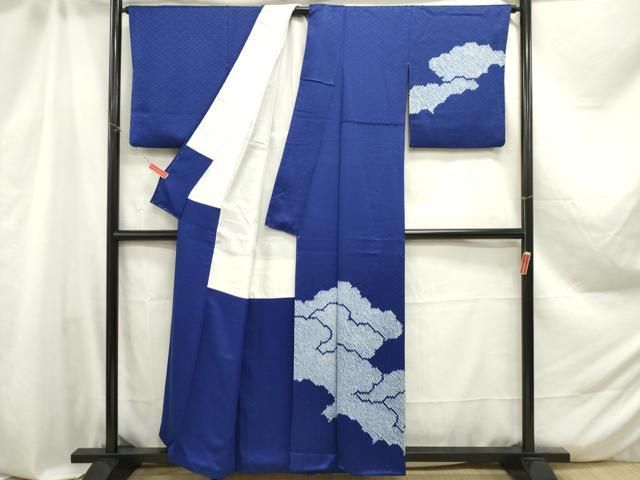 平和屋着物□訪問着 絞り 青海波雲文 正絹 逸品 DAAZ3332ob - メルカリ