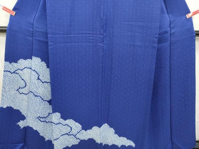 平和屋着物□訪問着 絞り 青海波雲文 正絹 逸品 DAAZ3332ob - メルカリ