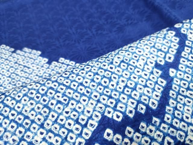 平和屋着物□訪問着 絞り 青海波雲文 正絹 逸品 DAAZ3332ob - メルカリ