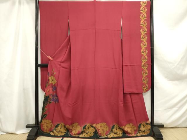 平和屋着物□豪華振袖 草花文 金彩 正絹 逸品 DAAZ3334ob - メルカリ
