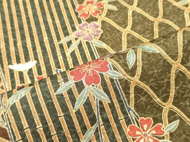 平和屋着物□上質な小紋 草花竹間道 金彩 正絹 逸品 DAAZ3340ob - メルカリ