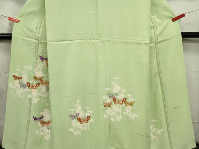 平和屋着物□訪問着 駒刺繍 花蝶文 金彩 正絹 逸品 DAAZ3350ob - メルカリ