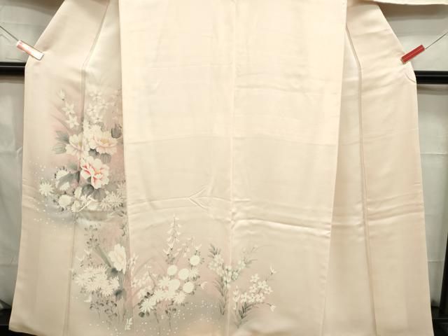 平和屋着物□訪問着 手描き 草花文 暈し染め 正絹 逸品 DAAZ3351ob