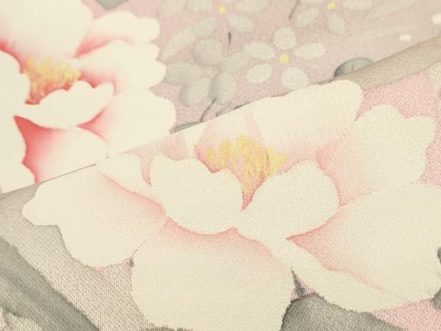 平和屋着物□訪問着 手描き 草花文 暈し染め 正絹 逸品 DAAZ3351ob