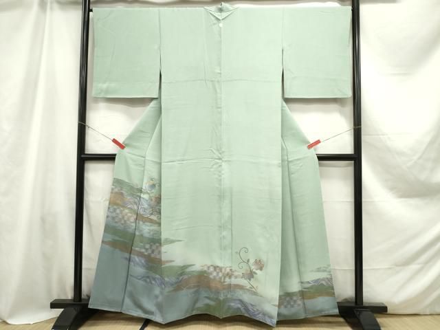 平和屋着物□豪華色留袖 蔦の葉霞立波文 金彩 正絹 逸品 DAAZ3356ob