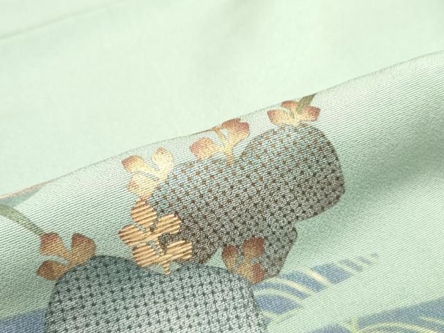 平和屋着物□豪華色留袖 蔦の葉霞立波文 金彩 正絹 逸品 DAAZ3356ob