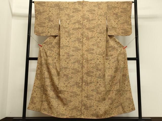 平和屋着物□上質な小紋 更紗花唐草文 正絹 逸品 CABB3366oy - メルカリ