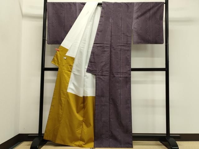 平和屋着物□上質な紬 草葉間道 正絹 逸品 CABB3384oy - メルカリ