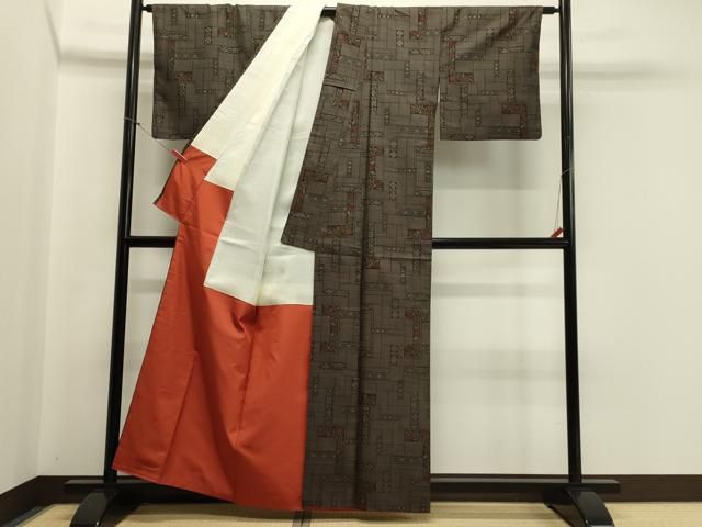 平和屋着物□本場大島紬 7マルキ 草花文 正絹 逸品 CABB3399oy - メルカリ