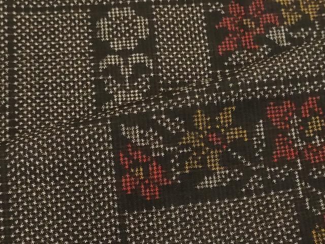 平和屋着物□本場大島紬 7マルキ 草花文 正絹 逸品 CABB3399oy - メルカリ