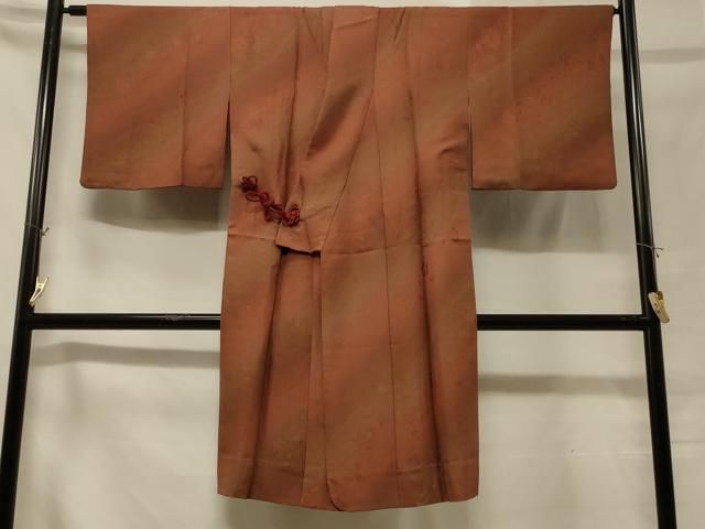 平和屋着物＃道中着 枝花地紋 暈し染め ロング丈 正絹 逸品 CABB8005in