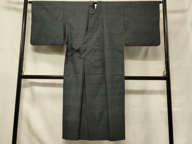 平和屋着物＃本場大島紬 道中着 100亀甲 単衣 総詰め ロング丈 正絹