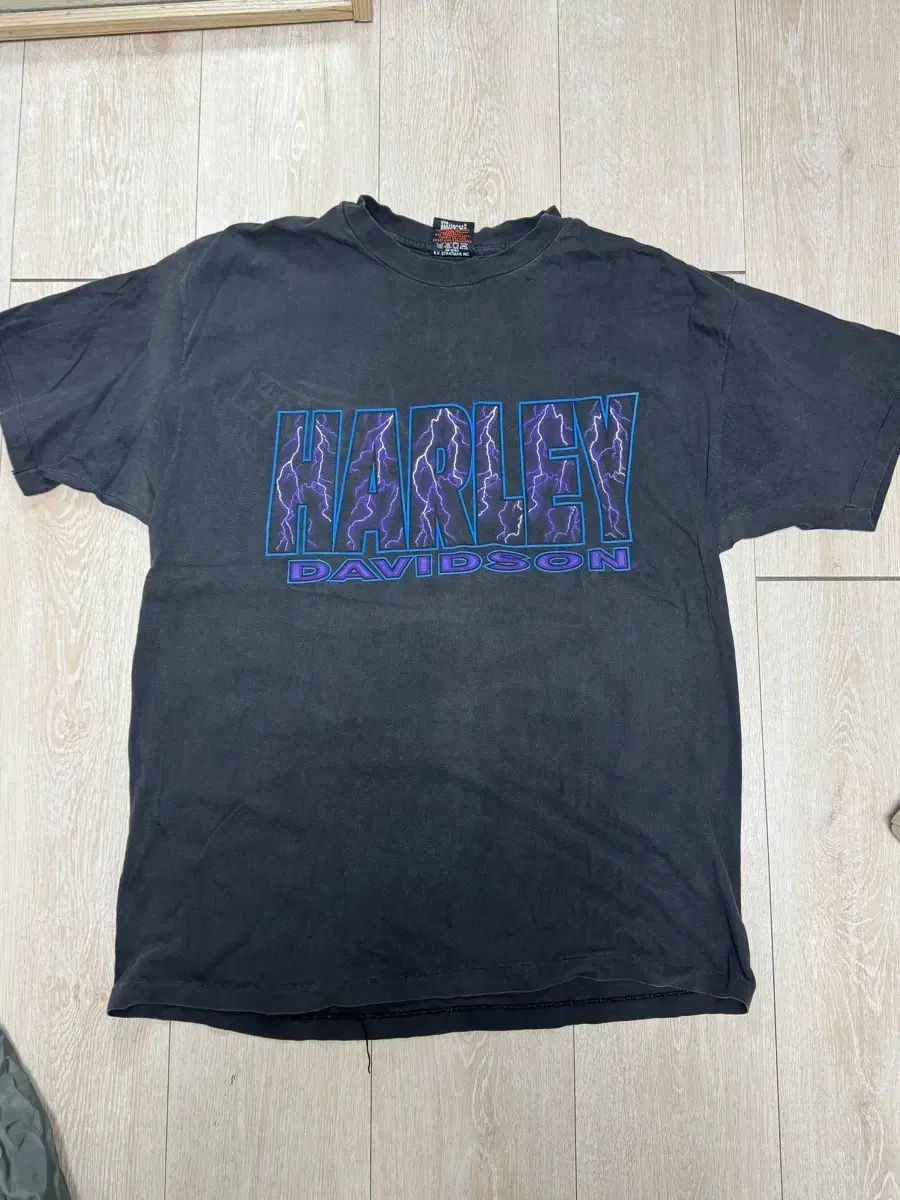 90 s ハーレーダビッドソン Tシャツ ライトニング