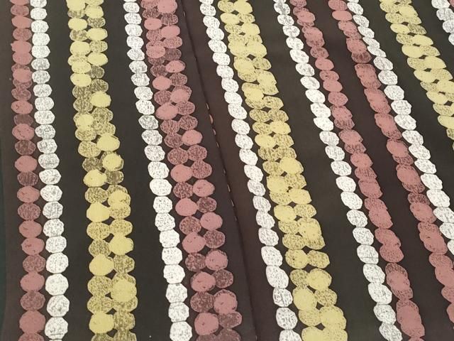 平和屋着物□上質な小紋 抽象文 正絹 逸品 CABB3963fb - メルカリ