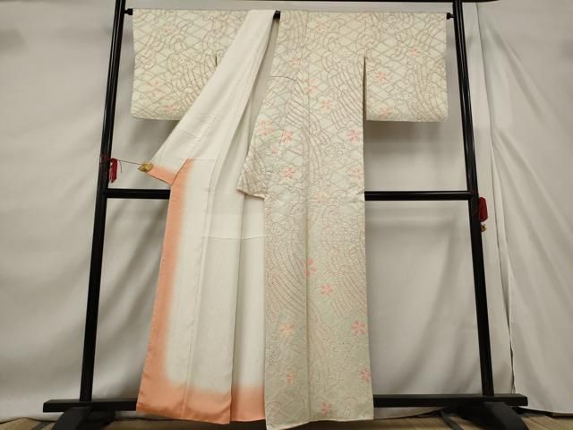 平和屋着物□上質な小紋 総絞り 流水花文 正絹 逸品 AABE4625st - メルカリ