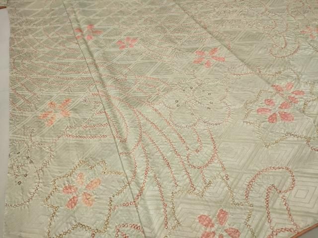 平和屋着物□上質な小紋 総絞り 流水花文 正絹 逸品 AABE4625st - メルカリ