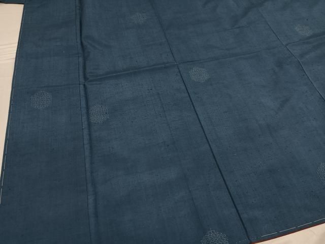 平和屋着物▽結城紬 80亀甲 亀甲文 正絹 逸品 未使用 AABE8124ph