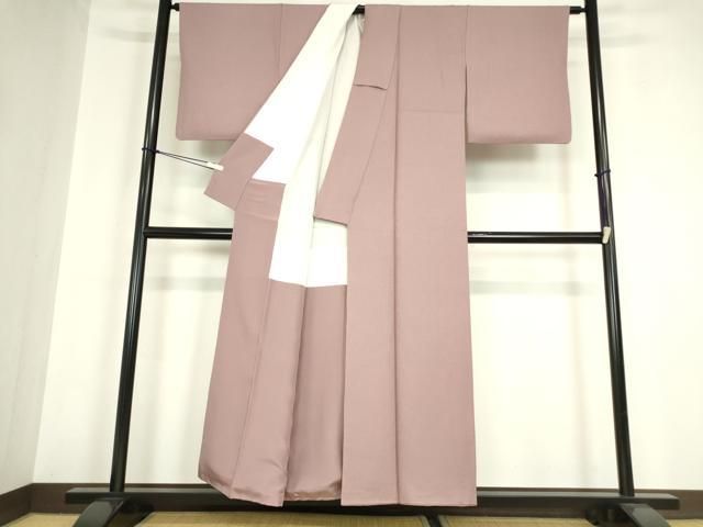 平和屋着物▽上質な色無地 霞地紋 梅鼠色 正絹 逸品 DABA4100az - メルカリ