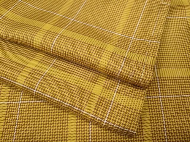平和屋着物▽黄八丈 紬 千鳥格子 正絹 逸品 CABB6220ut - メルカリ