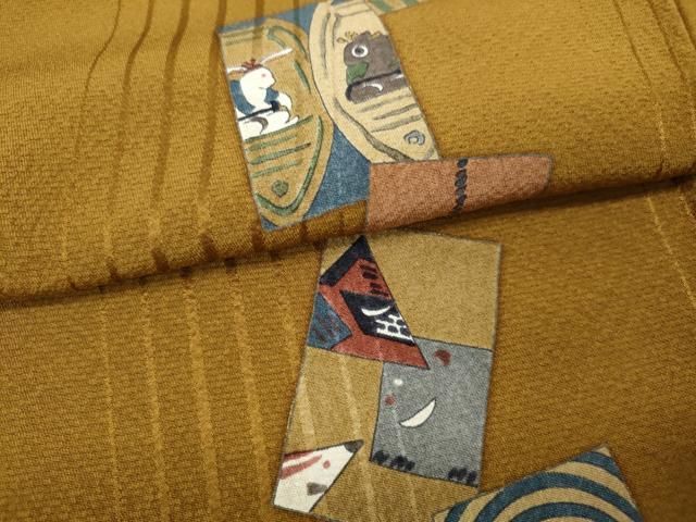 平和屋着物▽上質な小紋 吉祥間道 昔話 正絹 逸品 CABB6244ut - メルカリ