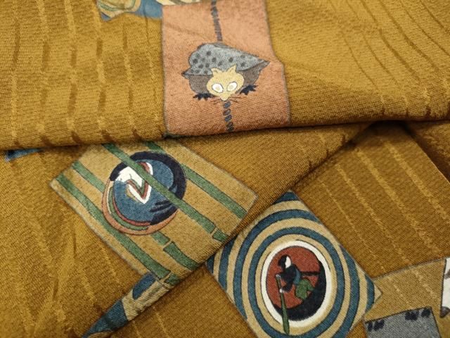 平和屋着物▽上質な小紋 吉祥間道 昔話 正絹 逸品 CABB6244ut - メルカリ