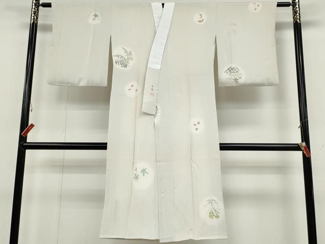 平和屋着物▽長襦袢 袷 作家物 草花丸文 正絹 逸品 CABB6325ut - メルカリ